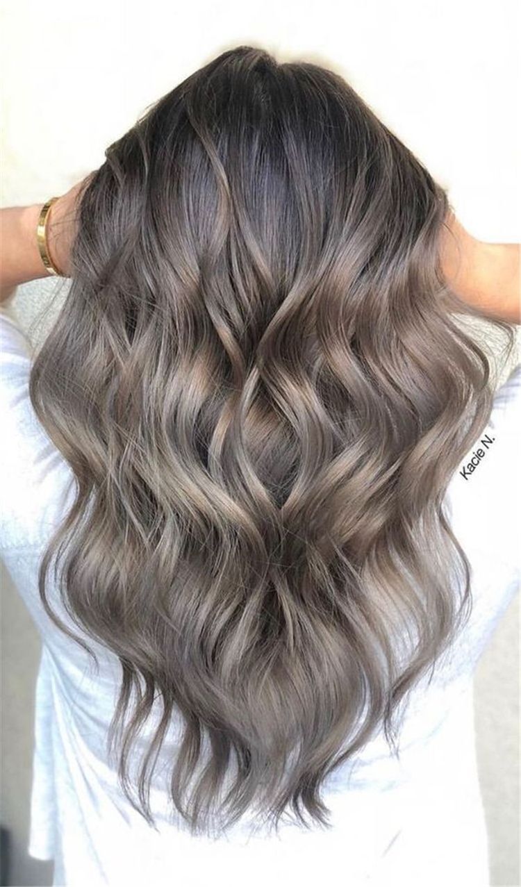 45 Stunning Ash Brown Hair Color Ideas For Summer - Page 22 of 45 -   10 hair Balayage cenizo ideas