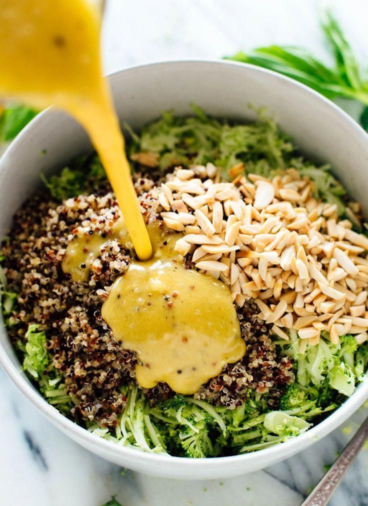 Quinoa Broccoli Slaw with Honey-Mustard Dressing -   10 healthy recipes Quinoa honey ideas