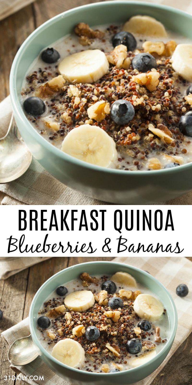 Healthy Breakfast Quinoa with Blueberries and Bananas -   10 healthy recipes Quinoa honey ideas