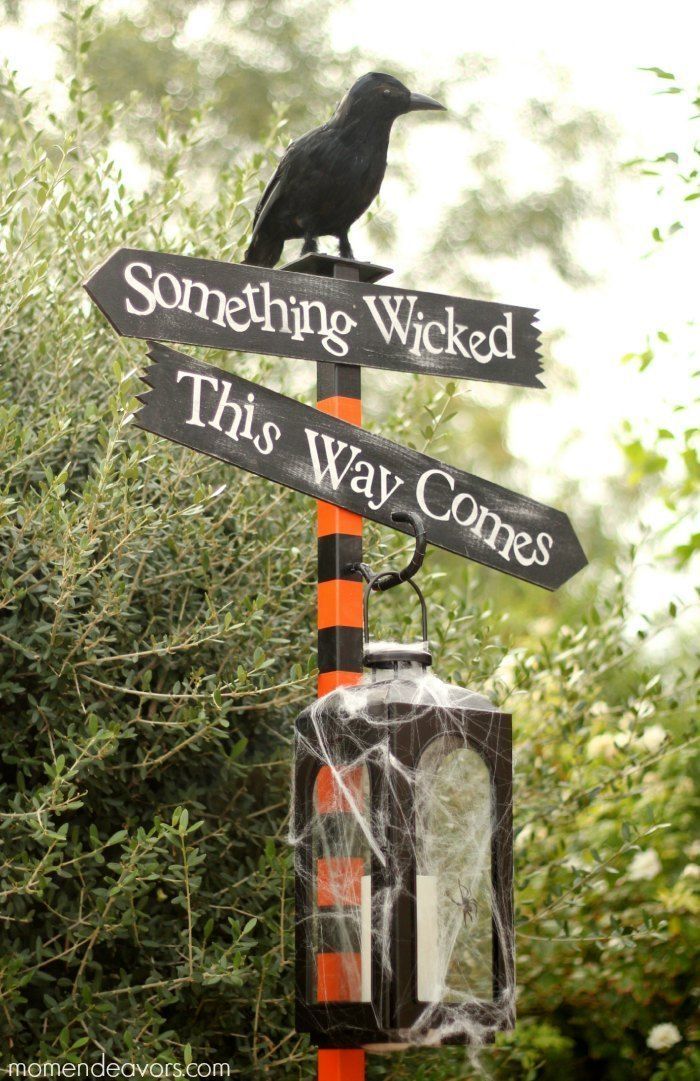 30 Awesome DIY Halloween Outdoor Decorations Ideas -   10 holiday Signs halloween ideas