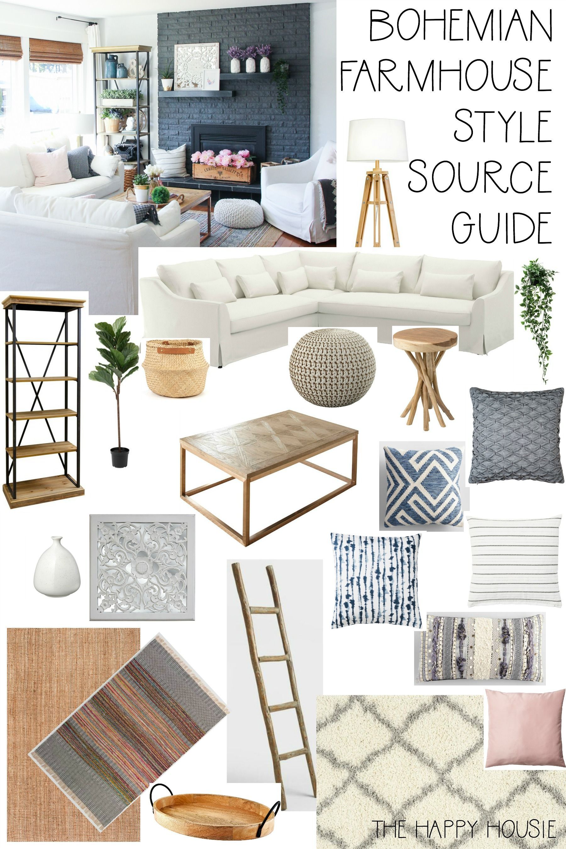 Boho Farmhouse Living Room Source Guide -   10 home accessories Living Room inspiration ideas