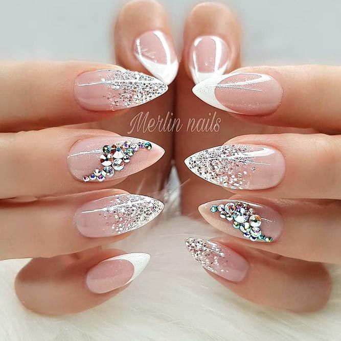 Ombre Glitter Nails Designs To Make Your Look Shiny -   10 indian wedding Nails ideas
