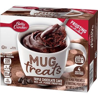 Betty Crocker Triple Chocolate Cake Mix Mug Treat -   11 cake Mix packaging ideas