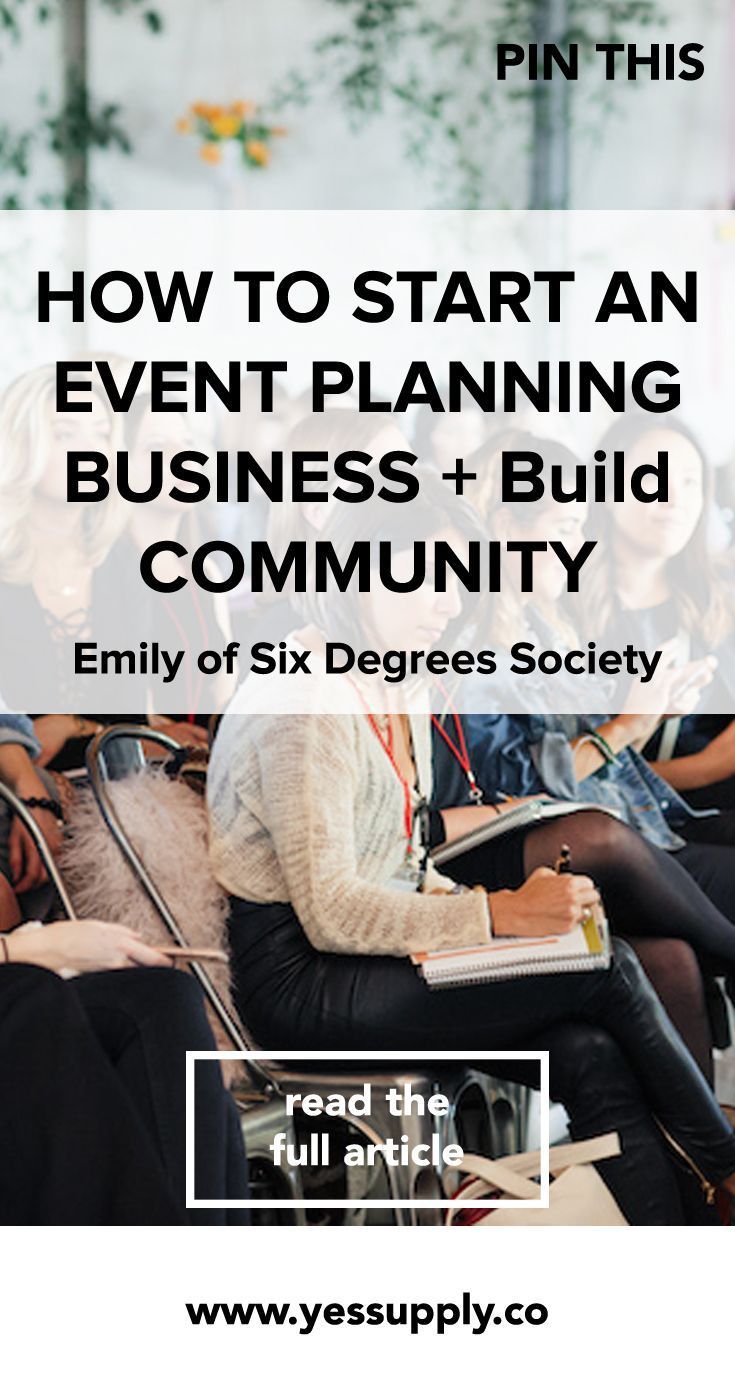 Start An Event Planning Business With Emily of Six Degrees Society -   11 Event Planning Business website ideas