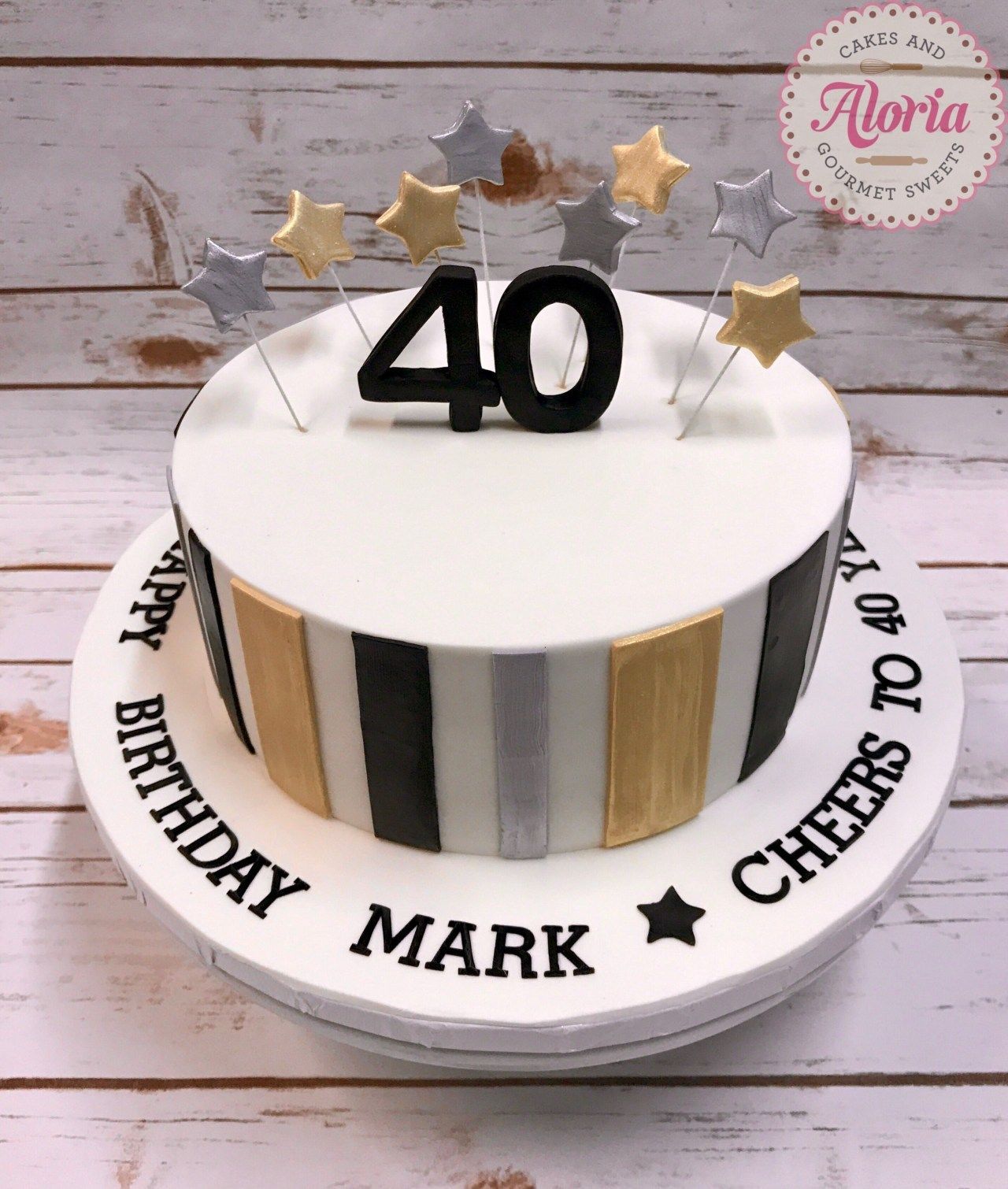 40Th Birthday Cakes For Men Fondant Cake Birthday Cake Man Birthday 40th Birthday Cake -   11 fondant cake For Men ideas