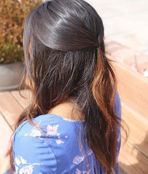 40 Easy and Chic Half Ponytails for Straight, Wavy and Curly Hair -   11 hair Easy straight ideas