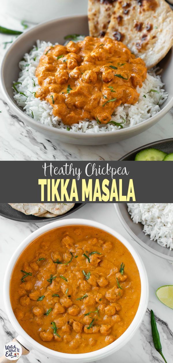 Restaurant Style Chickpea Tikka Masala | Vegetarian Tikka Masala -   11 healthy recipes Indian vegans ideas