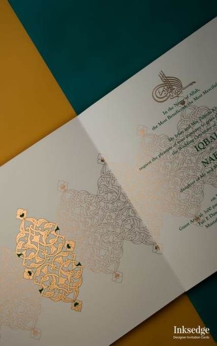 Wedding Card Design Muslim 62+ Ideas -   11 muslim wedding Card ideas