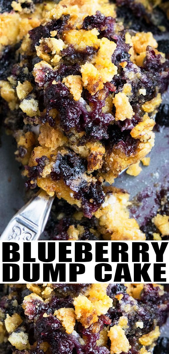 Blueberry Dump Cake (Blueberry Cobbler Dump Cake) -   12 cake Mix desserts ideas