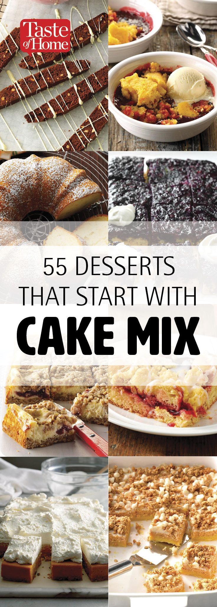12 cake Mix desserts ideas