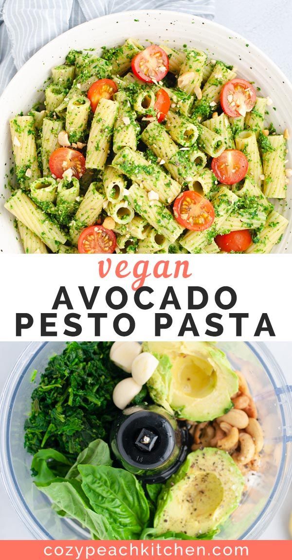 Vegan Avocado Pesto Pasta -   12 diet Easy vegans ideas