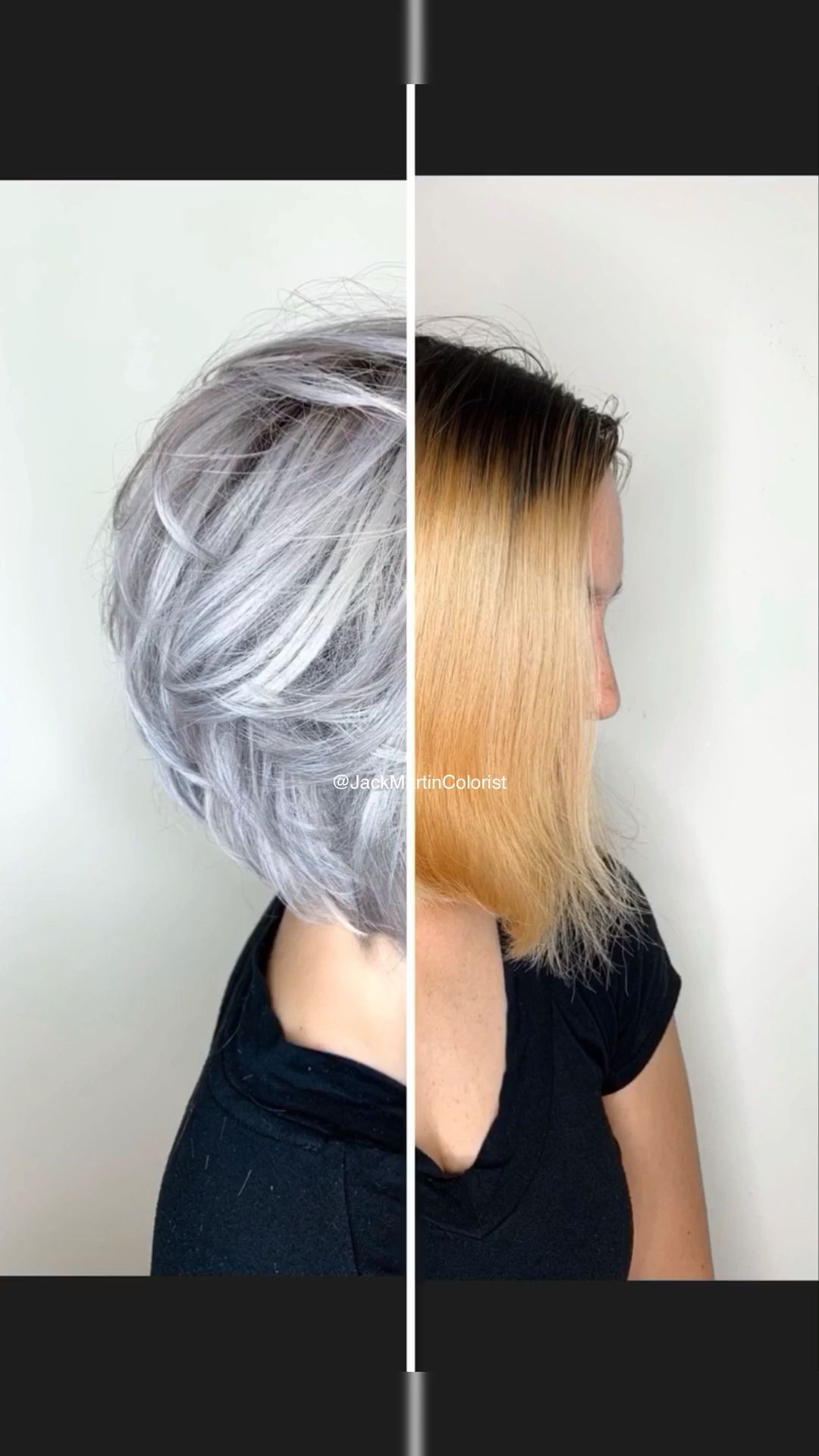 Brassy hair to silver. Check the link below for detailed formula. -   12 grey hair Videos ideas