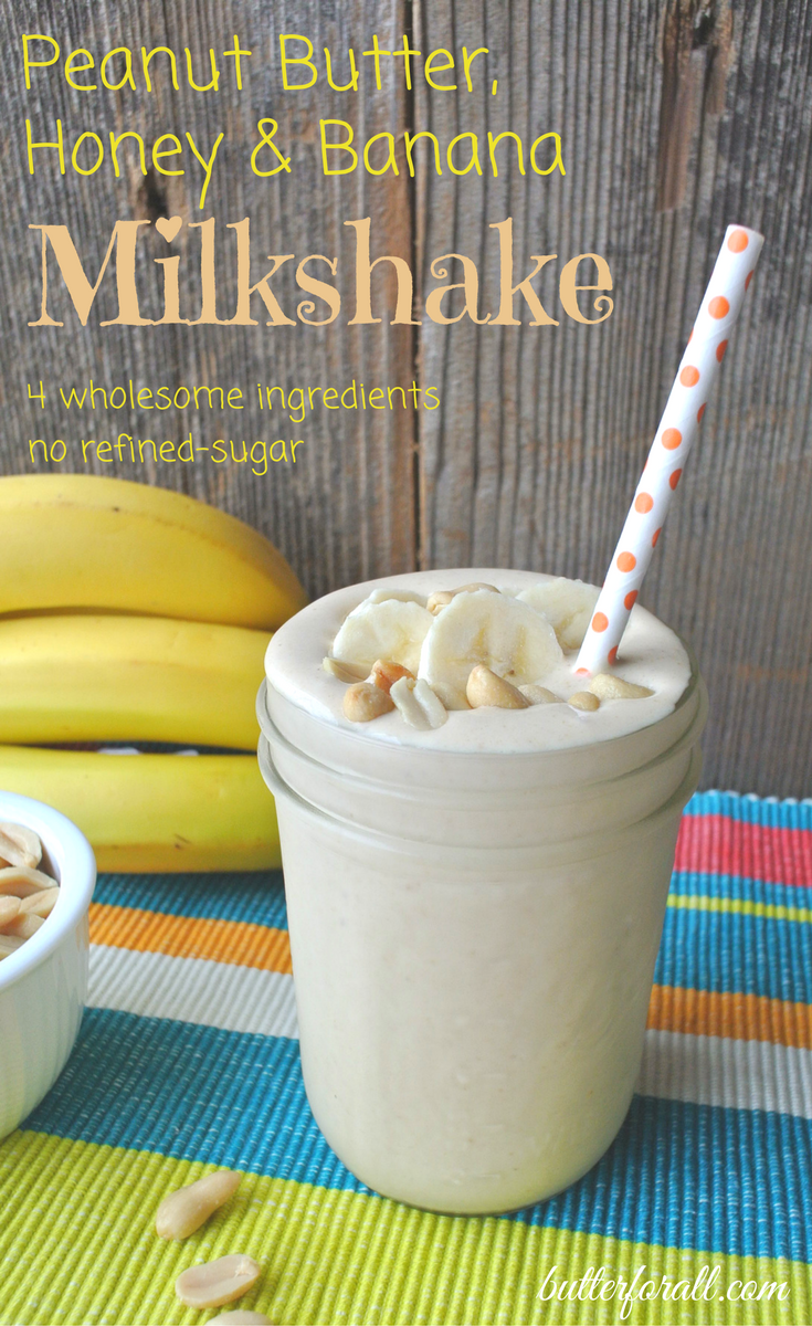 Peanut Butter, Honey And Banana Milkshake -4 Wholesome Ingredients -   12 healthy recipes For Diabetics honey ideas