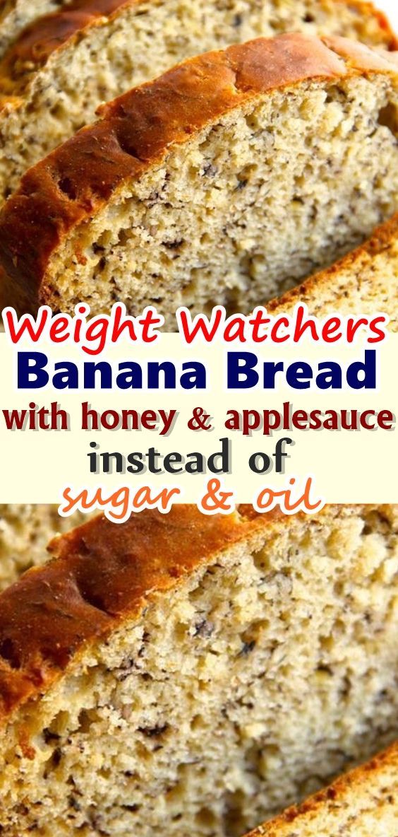 Banana Bread with honey and applesauce instead of sugar & oil. Delicious & Healthy -   12 healthy recipes For Diabetics honey ideas