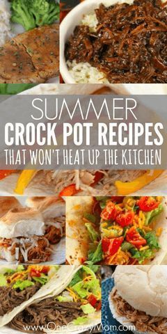 Summer Crock Pot Recipes - Over 25 Crock Pot Recipes for Summer -   12 healthy recipes Summer crock pot ideas