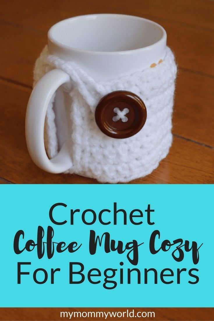 Crochet Coffee Mug Cozy for Beginners -   12 knitting and crochet Projects coffee cozy ideas