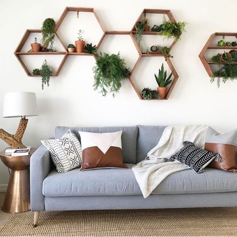 Romantic Bohemian Style Living Room Design Ideas 04 -   12 plants In Living Room rustic ideas