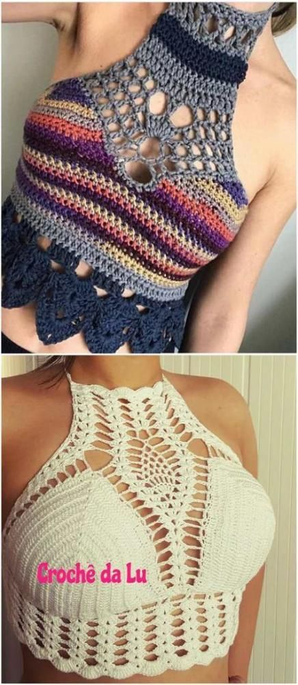 38 Trendy Crochet Top Pattern Halter -   13 DIY Clothes Boho halter tops ideas