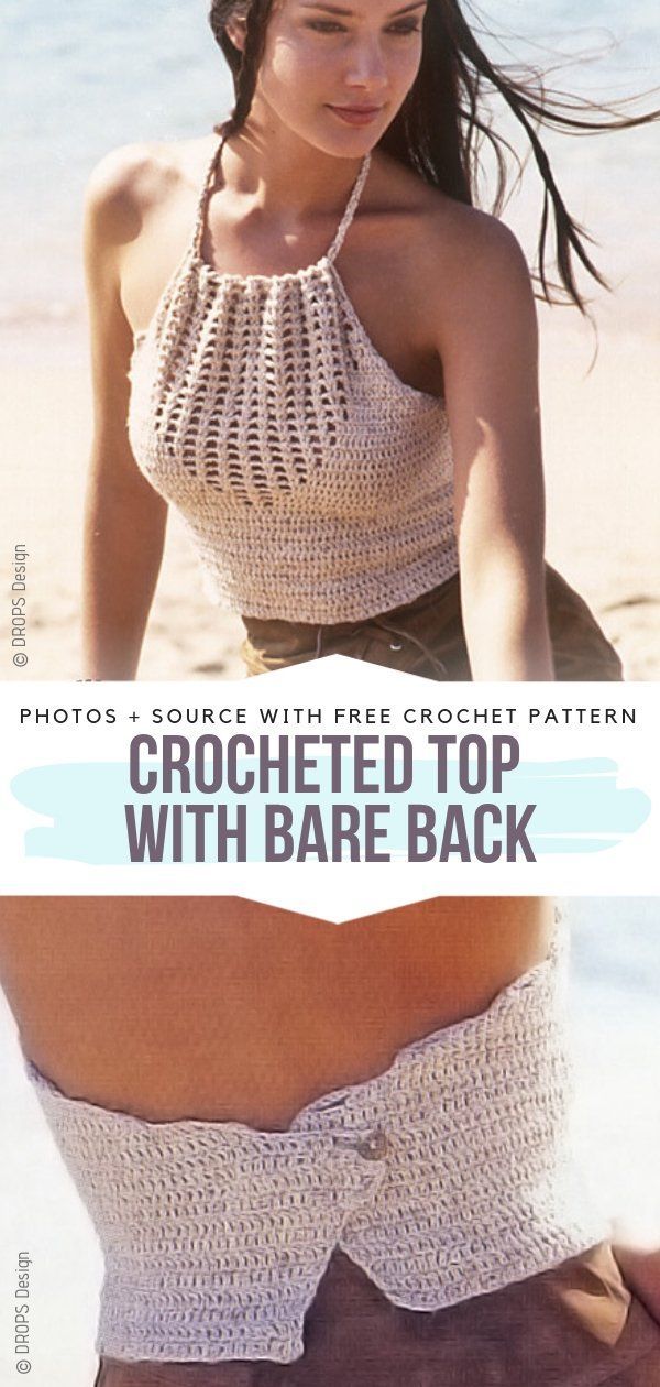 Boho Crop Tops Free Crochet Patterns -   13 DIY Clothes Boho halter tops ideas