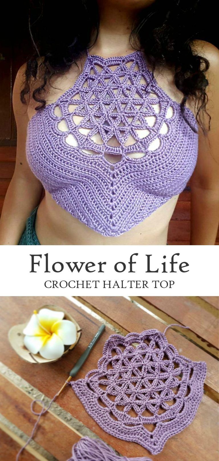 Crochet Flower of Life Halter Top -   13 DIY Clothes Boho halter tops ideas
