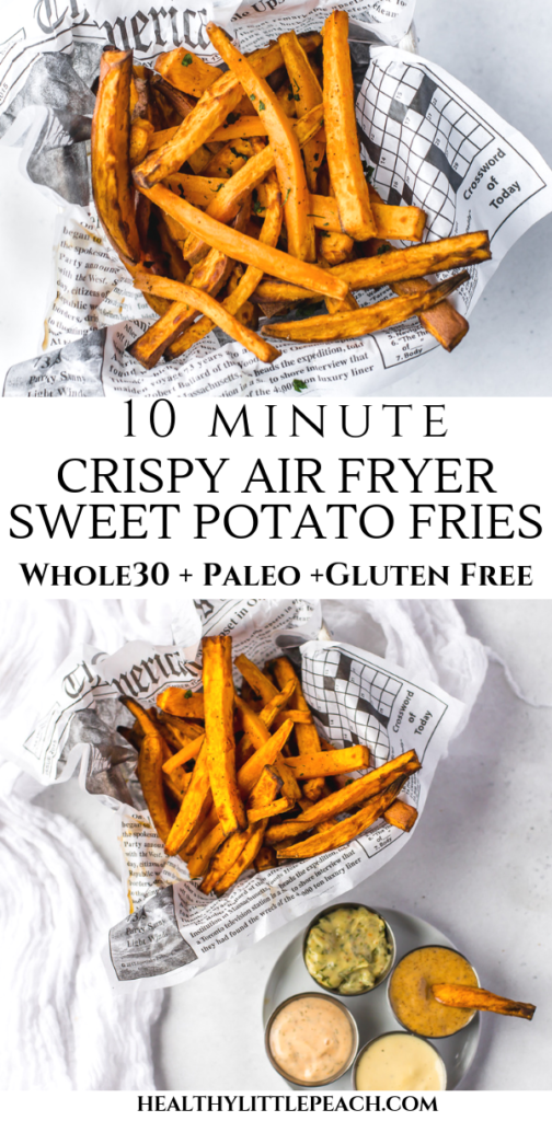 10 Minute Air Fryer Crispy Sweet Potatoes -   13 healthy recipes Sweet paleo ideas