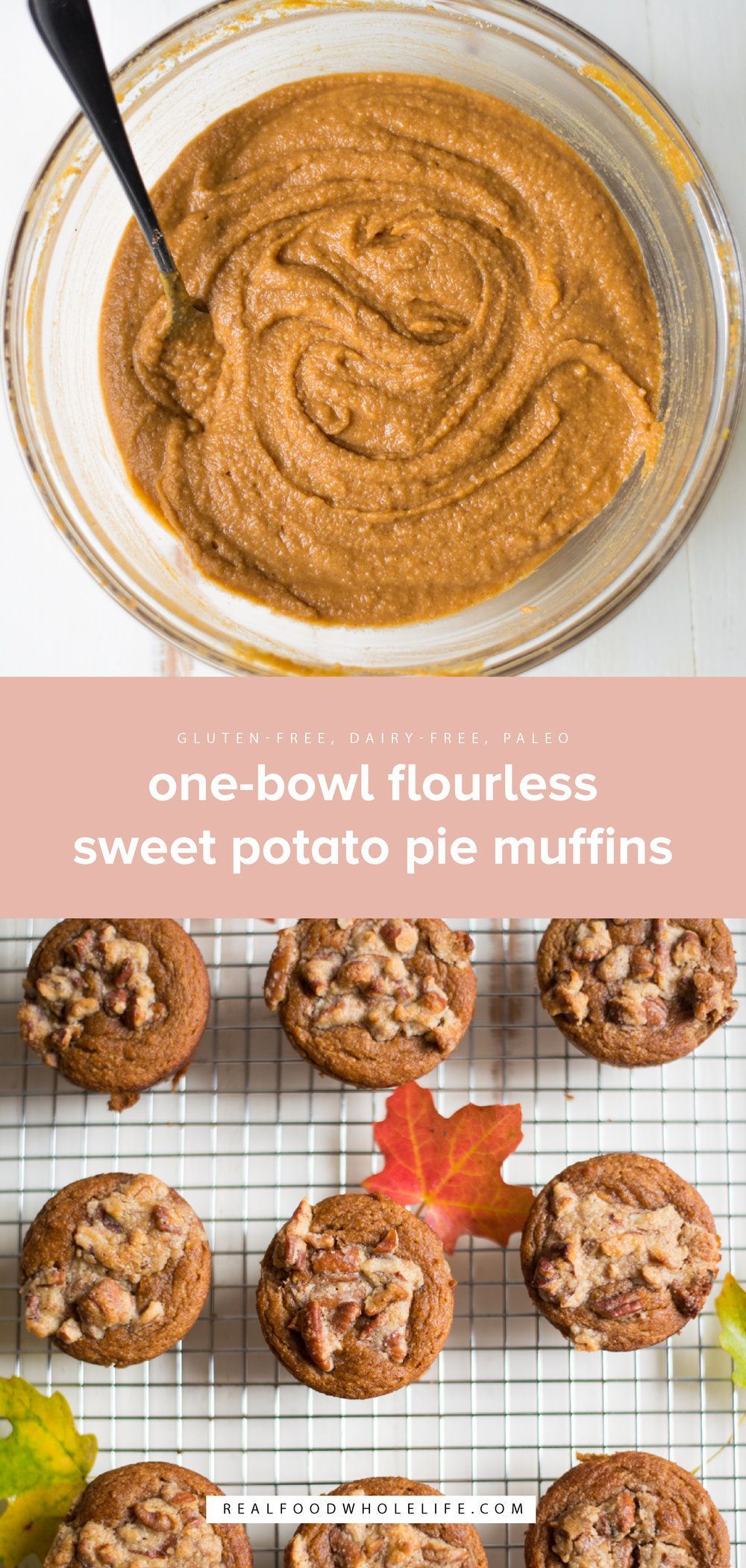 One-Bowl Flourless Sweet Potato Pie Muffins -   13 healthy recipes Sweet paleo ideas