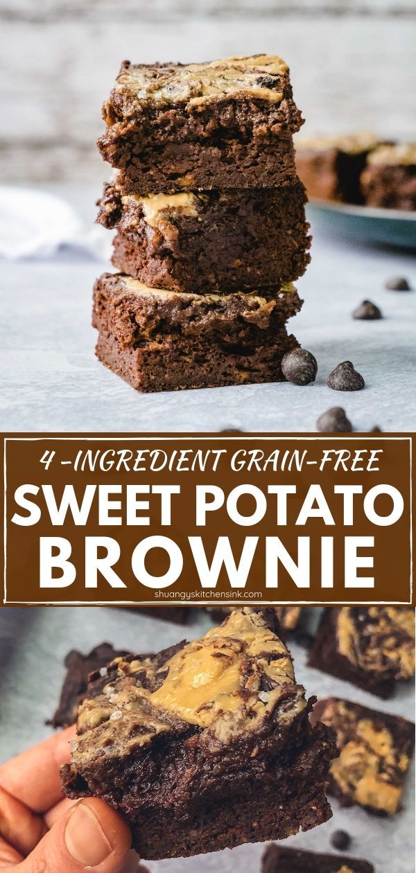 Flourless Sweet Potato Brownie (Paleo, Gluten Free) -   13 healthy recipes Sweet paleo ideas