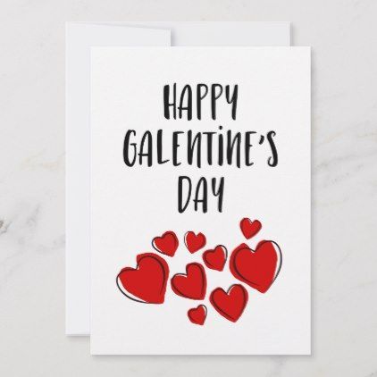 Happy Galentine's day girl friends Valentine's day Holiday Card | Zazzle.com -   13 holiday Girl friends ideas