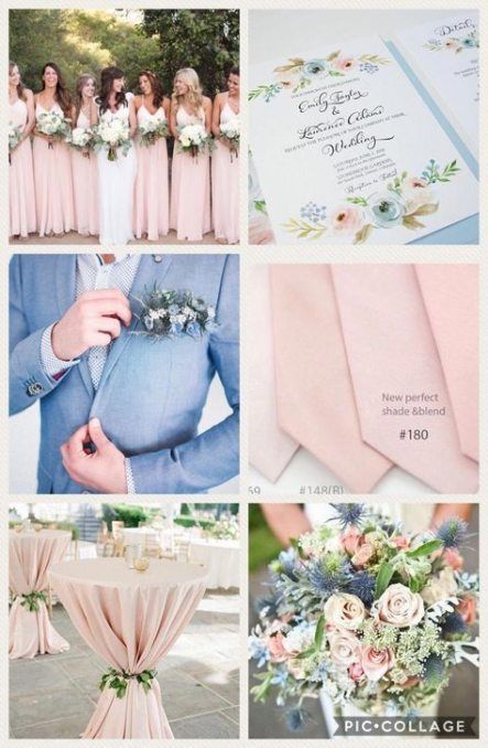 24 Trendy Ideas For Wedding Blue Pink Green -   13 wedding Rustic pink ideas