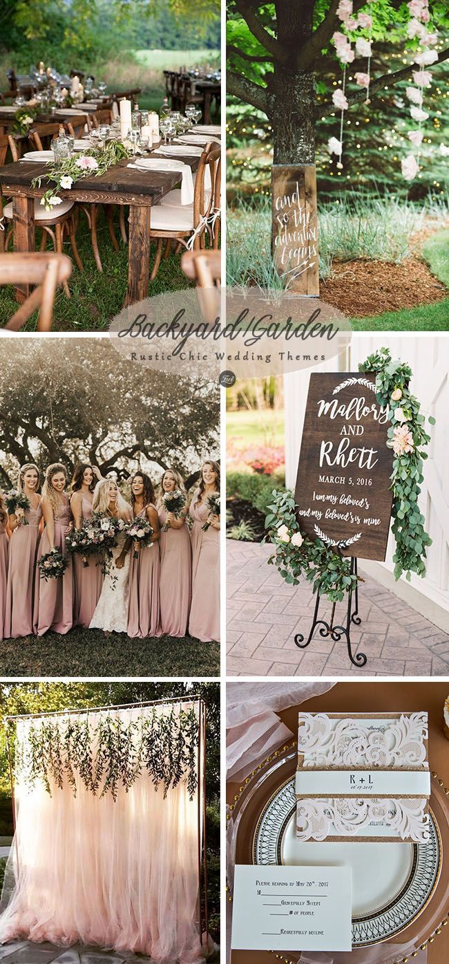 6 Inspiring & Trending Modernized Rustic Chic Wedding Theme Ideas -   13 wedding Rustic pink ideas
