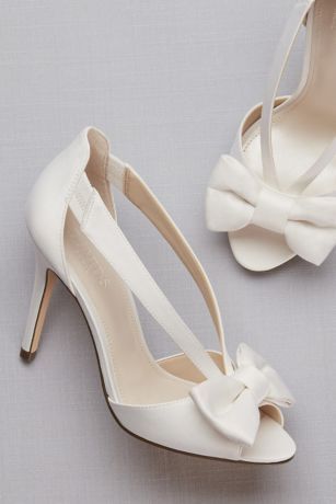 Two-Piece Strappy Bow Pumps Style MAIYA, Ivory, 8 -   13 wedding Shoes pink ideas