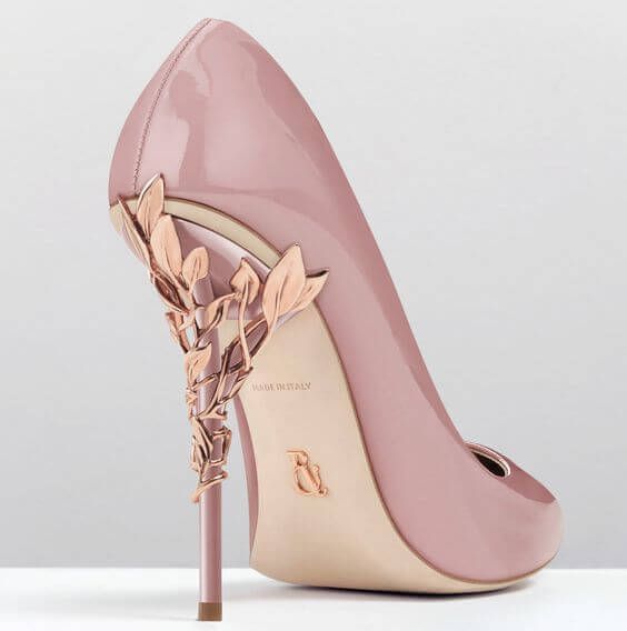 Brilliant Dusty Rose and Gold Wedding Color Inspirations -   13 wedding Shoes pink ideas