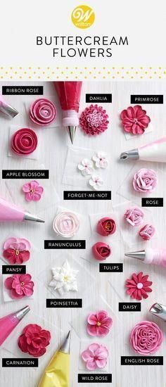 How to Make Buttercream Flowers -   14 cake Decorating buttercream ideas