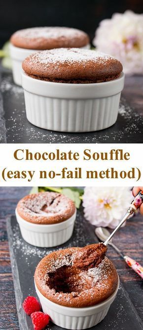 Chocolate Souffle - Easy Foolproof Method -   14 desserts Light chocolat ideas