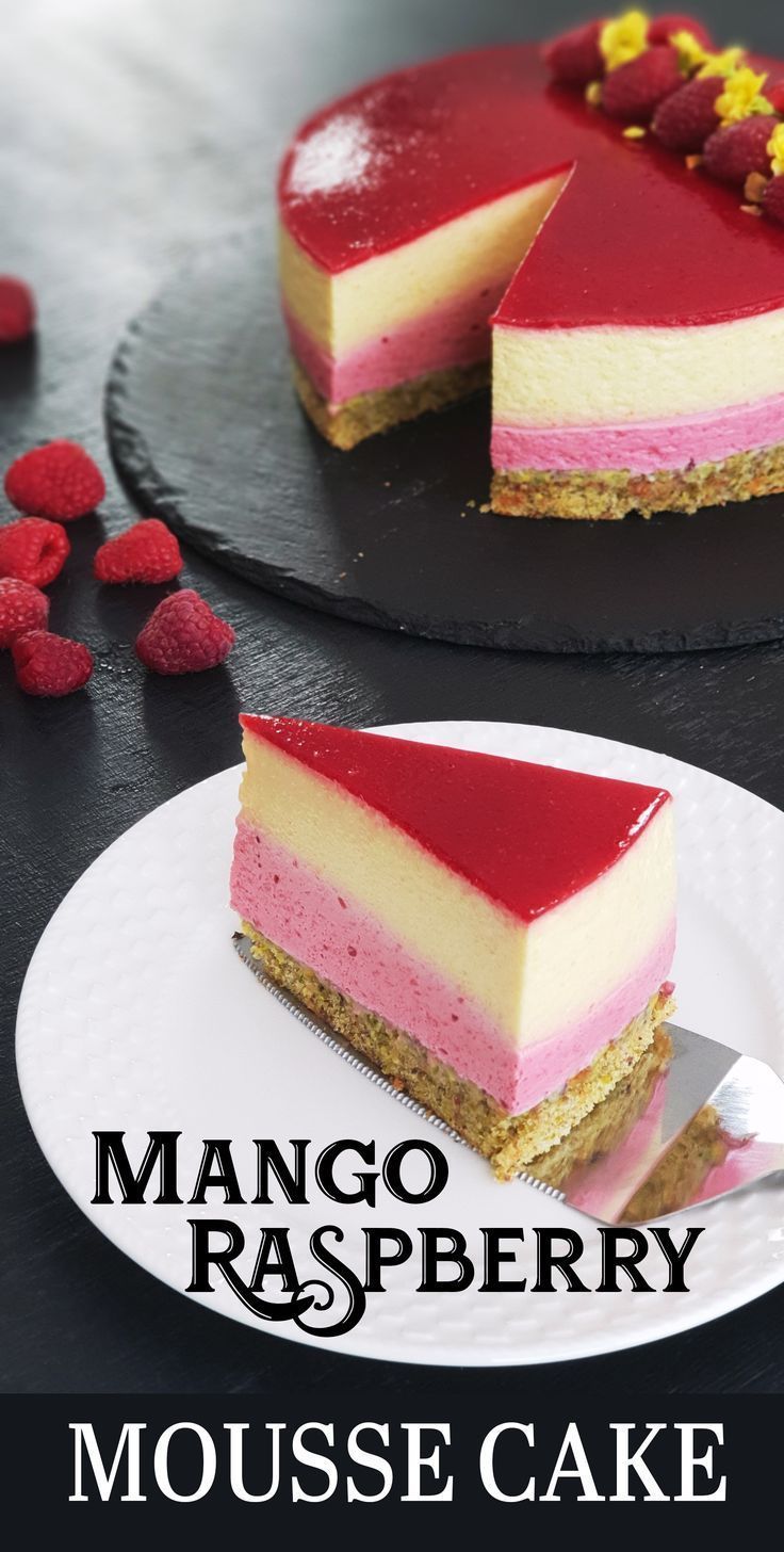 Mango Raspberry Mousse Cake -   14 desserts Light chocolat ideas