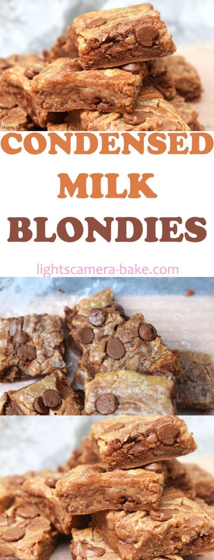 Condensed Milk Blondies -   14 desserts Yummy sweet treats ideas