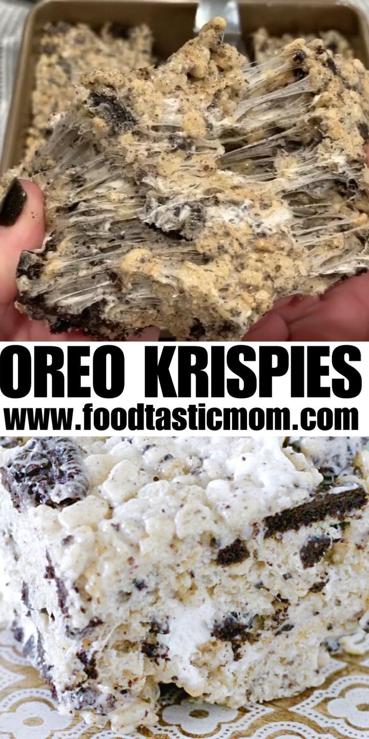 Oreo Krispie Treats -   14 desserts Yummy sweet treats ideas