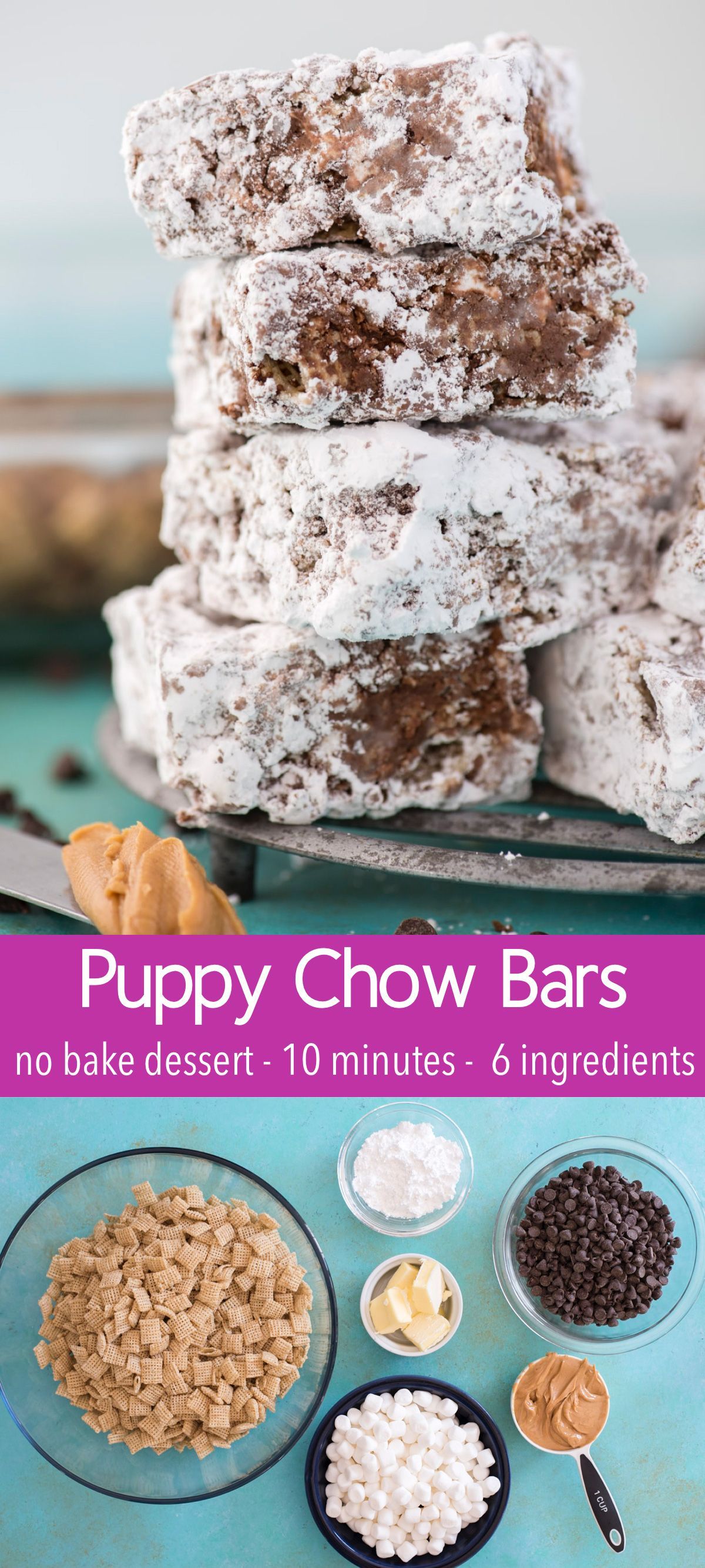 Puppy Chow Bars -   14 desserts Yummy sweet treats ideas