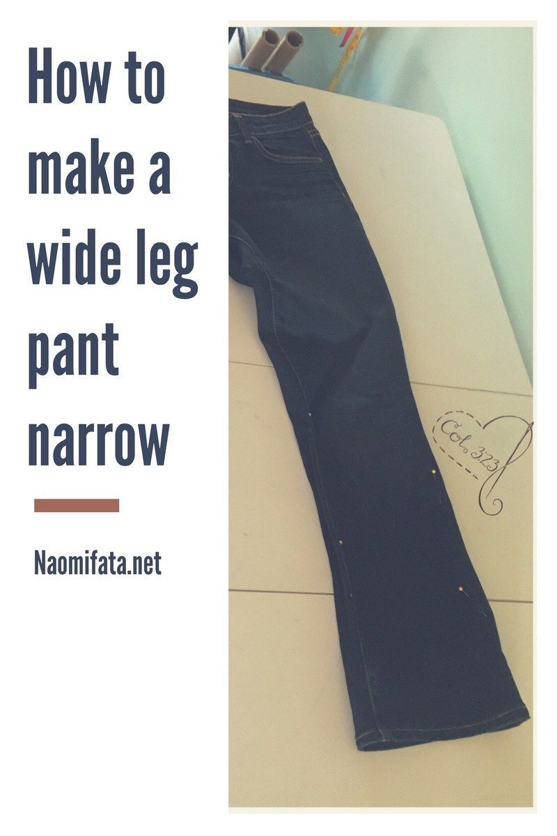 Altering Pants: How to make the leg narrower -   14 DIY Clothes Alterations fashion ideas