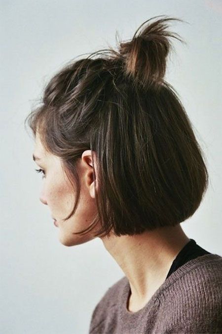 20 Easy -   14 hairstyles Short bun ideas