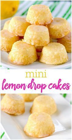 Lemon Drop Mini Cakes -   14 mini cake Easy ideas