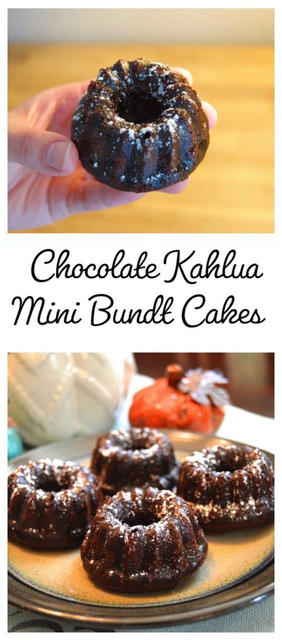 Chocolate Kahlua Mini Bundt Cake Recipe -   14 mini cake Easy ideas