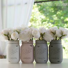 How To Paint and Distress Mason Jars -   15 diy projects Tumblr mason jars ideas