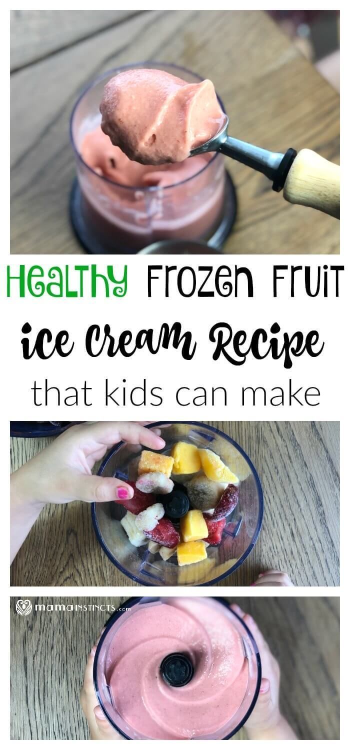 Healthy Frozen Fruit Ice Cream Recipe -   15 healthy recipes Desserts fruit ideas