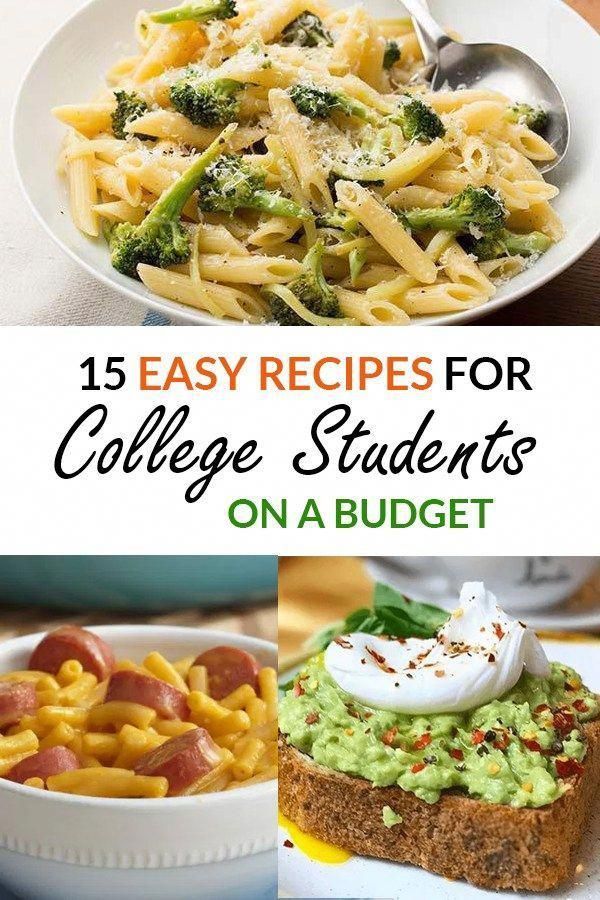 15 Easy Recipes For College Students On A Budget -   15 healthy recipes For College Students meal ideas