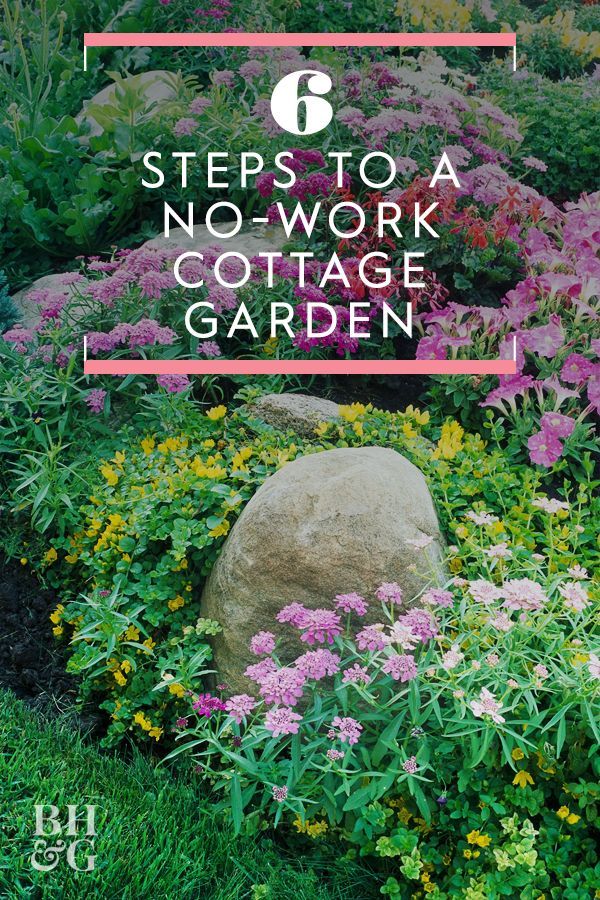 6 Steps to a No-Work Cottage Garden -   15 planting Garden thoughts ideas