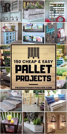 150 Cheap & Easy Pallet Projects -   16 diy projects With Wood easy ideas