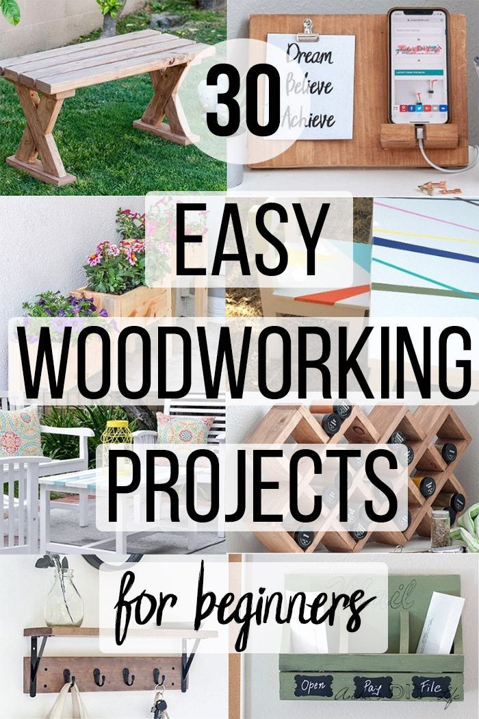30 Absolutely Simple and Easy Beginner Woodworking Projects -   16 diy projects With Wood easy ideas
