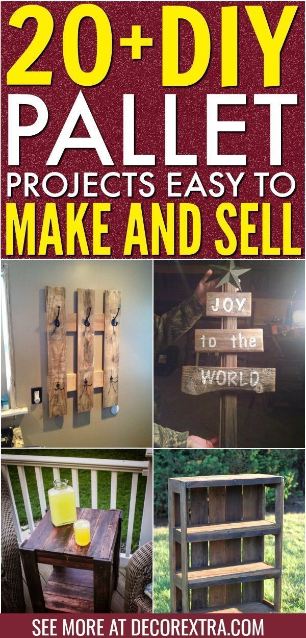 20+ DIY Pallet Projects That Are Easy to Make and Sell -   16 diy projects With Wood easy ideas