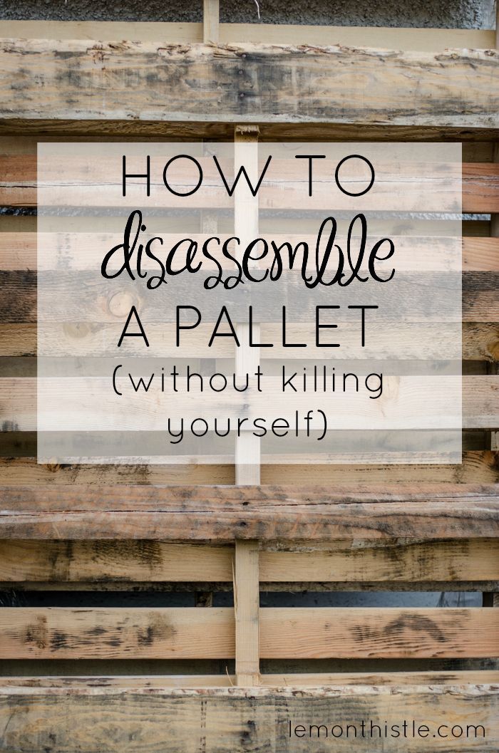 How I disassemble a pallet without a sawsall- tutorial to take apart a pallet -   16 diy projects With Wood easy ideas